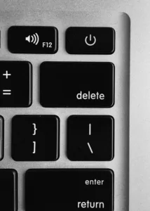 delete key on keyboard