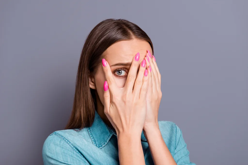 woman with regret